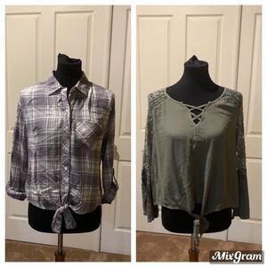 Bundle of two crop tops.